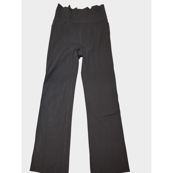 Vuori Pants - Vuori Clean Elevation Wide Leg Pants Black Heather High Rise Yoga Women S